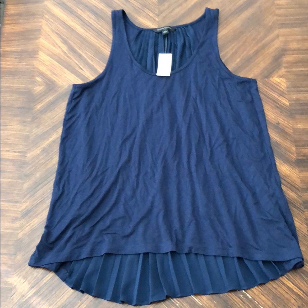 Banana Republic Pleated High Low Tank NWT XS